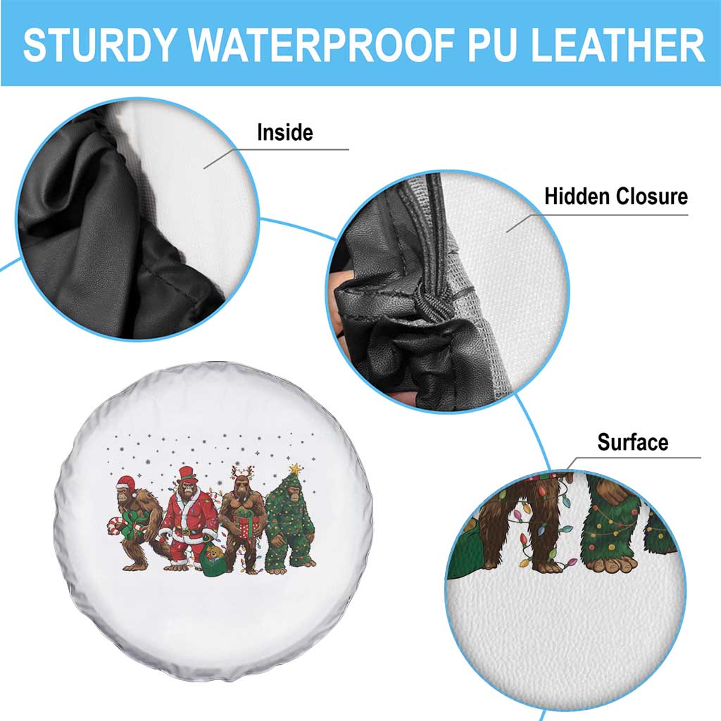 Bigfoot Christmas Cosplay Spare Tire Cover Funny Holiday Gift TS12 Print Your Wear