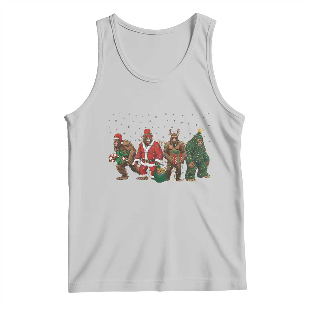 Bigfoot Christmas Cosplay Tank Top Funny Holiday Gift TS12 Ash Print Your Wear