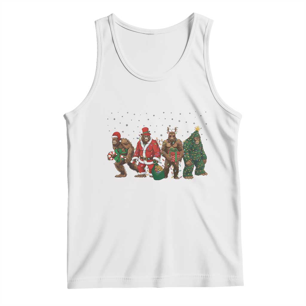 Bigfoot Christmas Cosplay Tank Top Funny Holiday Gift TS12 White Print Your Wear