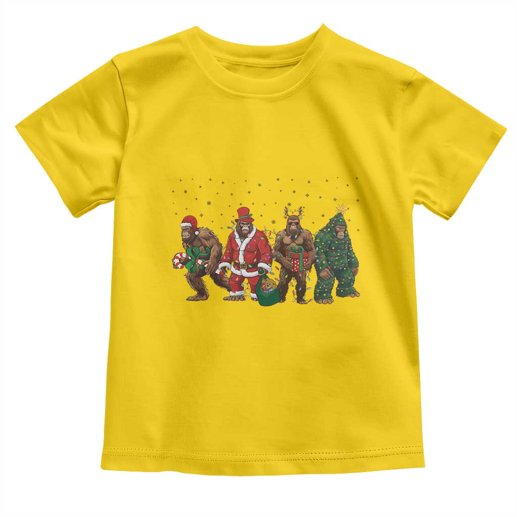Bigfoot Christmas Cosplay Toddler T Shirt Funny Holiday Gift TS12 Daisy Print Your Wear
