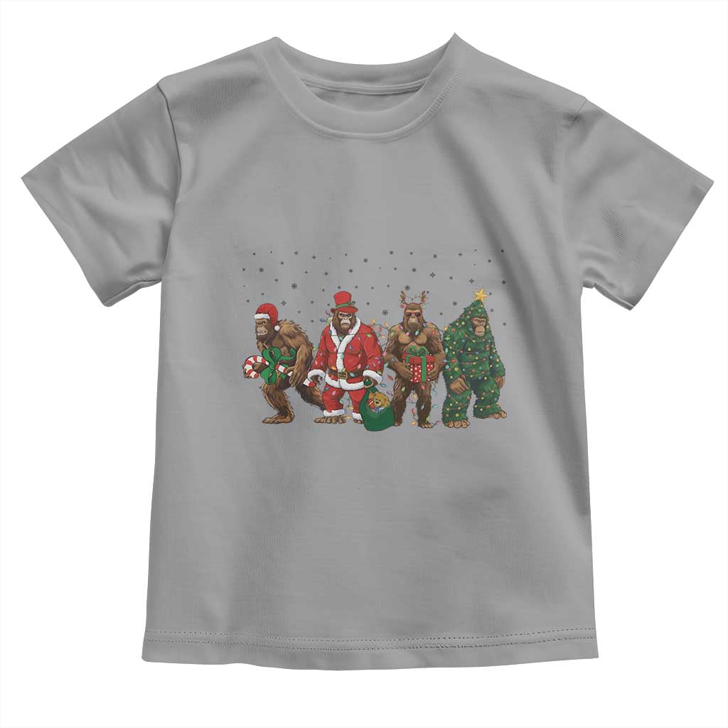 Bigfoot Christmas Cosplay Toddler T Shirt Funny Holiday Gift TS12 Sport Gray Print Your Wear