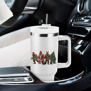 Bigfoot Christmas Cosplay Tumbler With Handle Funny Holiday Gift TS12 Print Your Wear