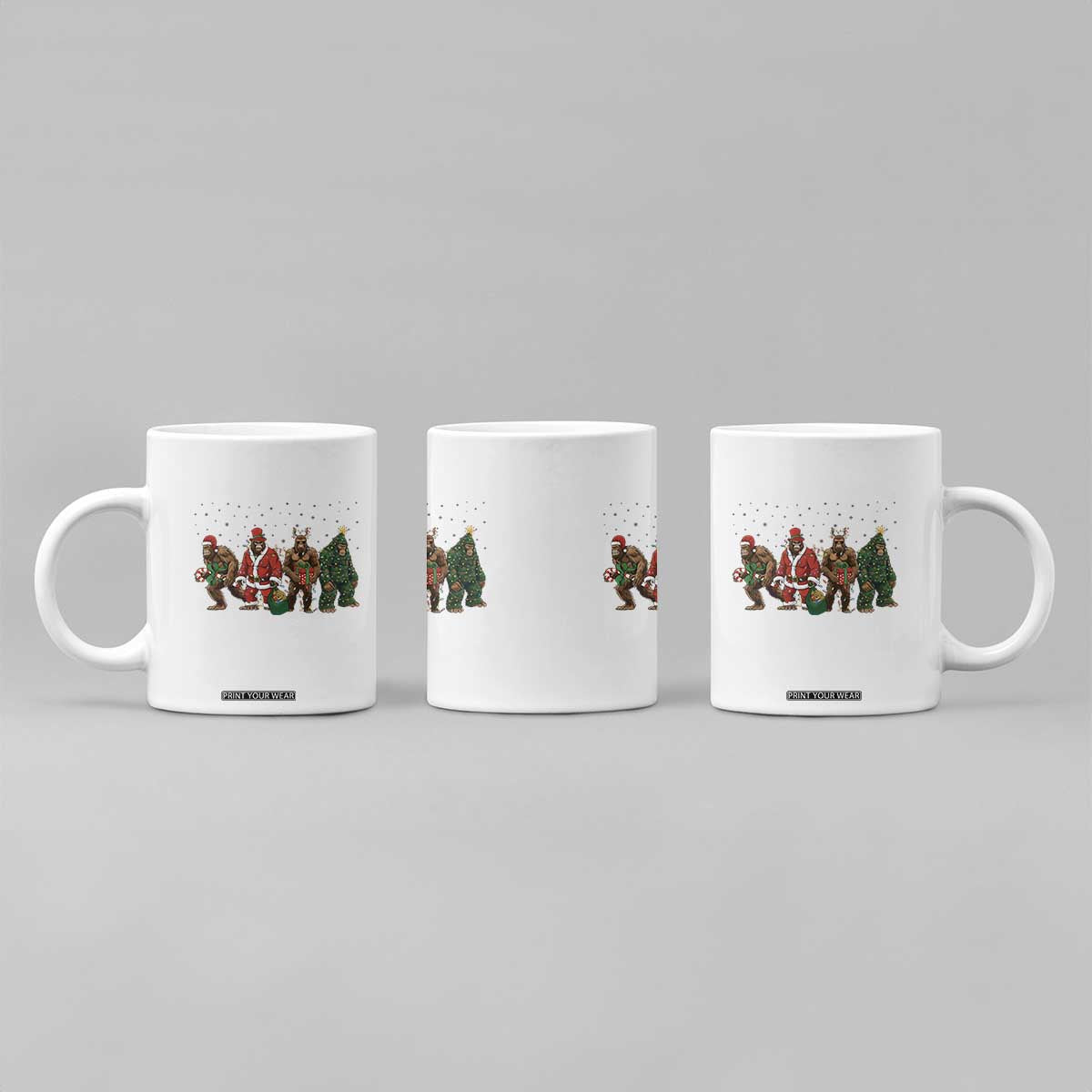 Bigfoot Christmas Cosplay Coffee Mug Funny Holiday Gift TS12 Print Your Wear