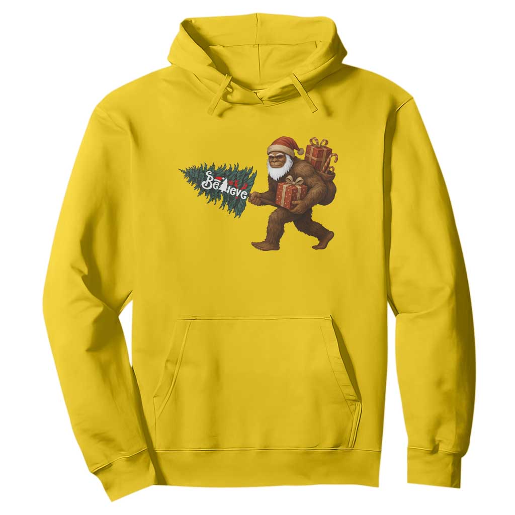 Believe Bigfoot Christmas Hoodie Sasquatch Holiday Gift TS12 Daisy Print Your Wear