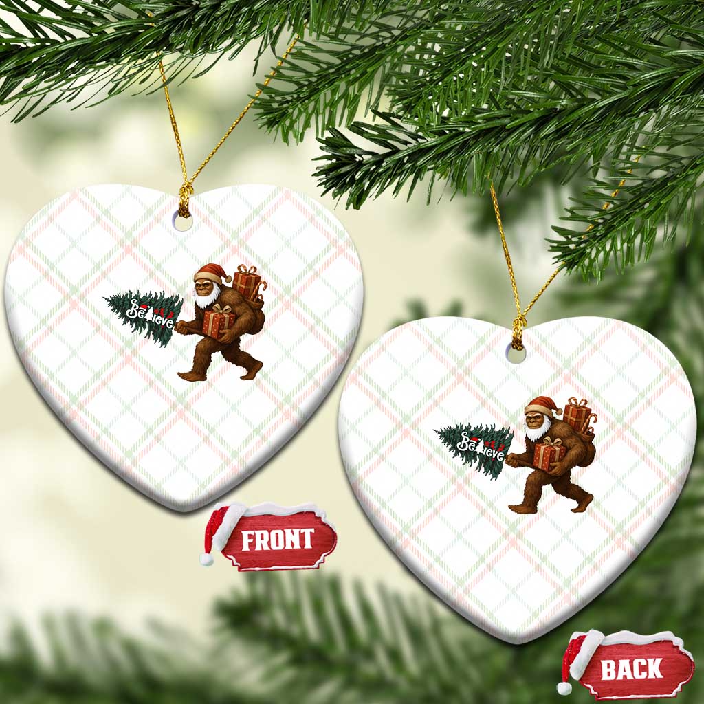 Believe Bigfoot Xmas Ceramic Ornament Sasquatch Holiday Gift TS12 Print Your Wear
