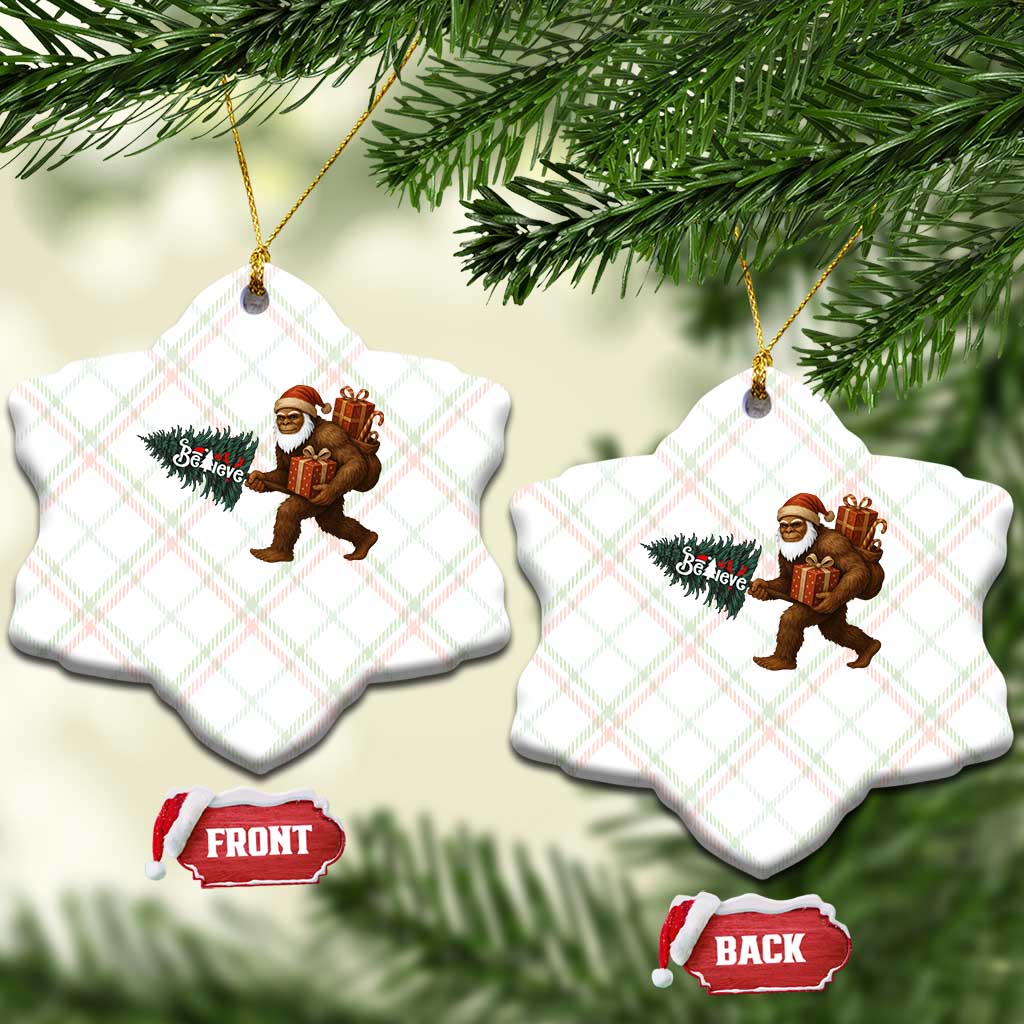 Believe Bigfoot Xmas Ceramic Ornament Sasquatch Holiday Gift TS12 Print Your Wear