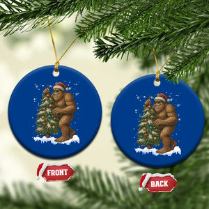 Funny Xmas Ceramic Ornament Bigfoot Decorating Xmas Tree Gift TS12 1pc Blue Print Your Wear