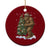 Funny Xmas Ceramic Ornament Bigfoot Decorating Xmas Tree Gift TS12 1pc Red Print Your Wear