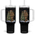 Funny Christmas Tumbler With Handle Bigfoot Decorating Xmas Tree Gift TS12 One Size: 40 oz Black Print Your Wear