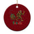 Bigfoot Xmas Ceramic Ornament Believe Funny Holiday Gift TS12 1pc Red Print Your Wear