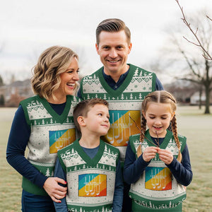 Funny Golf Clubs V-Neck Knit Sweater Vest Life Is Full Of Important Choices TS12 Beige Green Print Your Wear