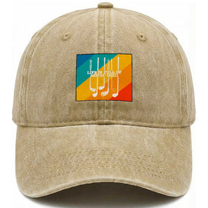 Funny Golf Clubs Washed Cotton Baseball Cap Life Is Full Of Important Choices TS12 Print Your Wear