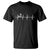 Golf Heartbeat T Shirt Funny Sport Lover Gift TS12 Black Print Your Wear