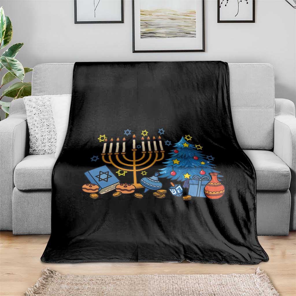 Interfaith Christmas Hanukkah Throw Blanket Celebration Festival Of Lights Gift TS12 Print Your Wear