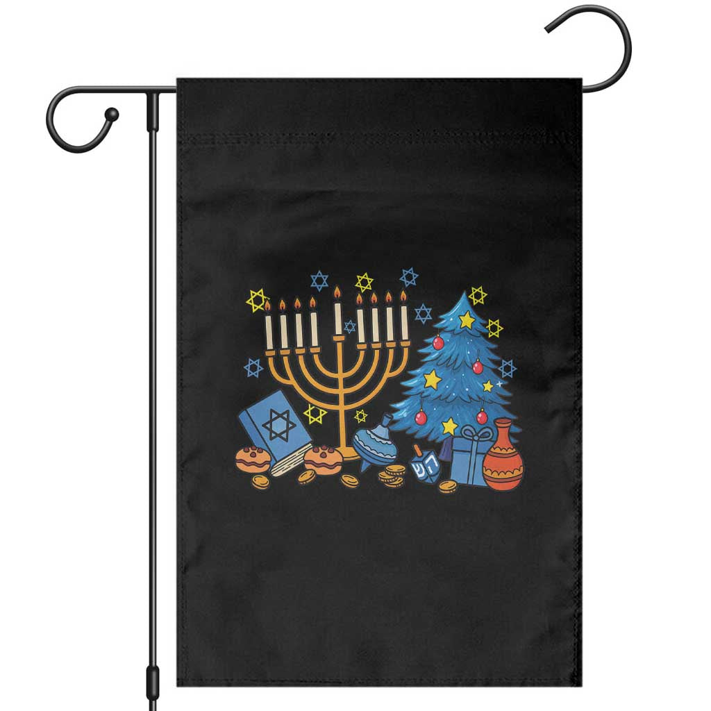 Interfaith Christmas Hanukkah Garden Flag Celebration Festival Of Lights Gift TS12 Black Print Your Wear