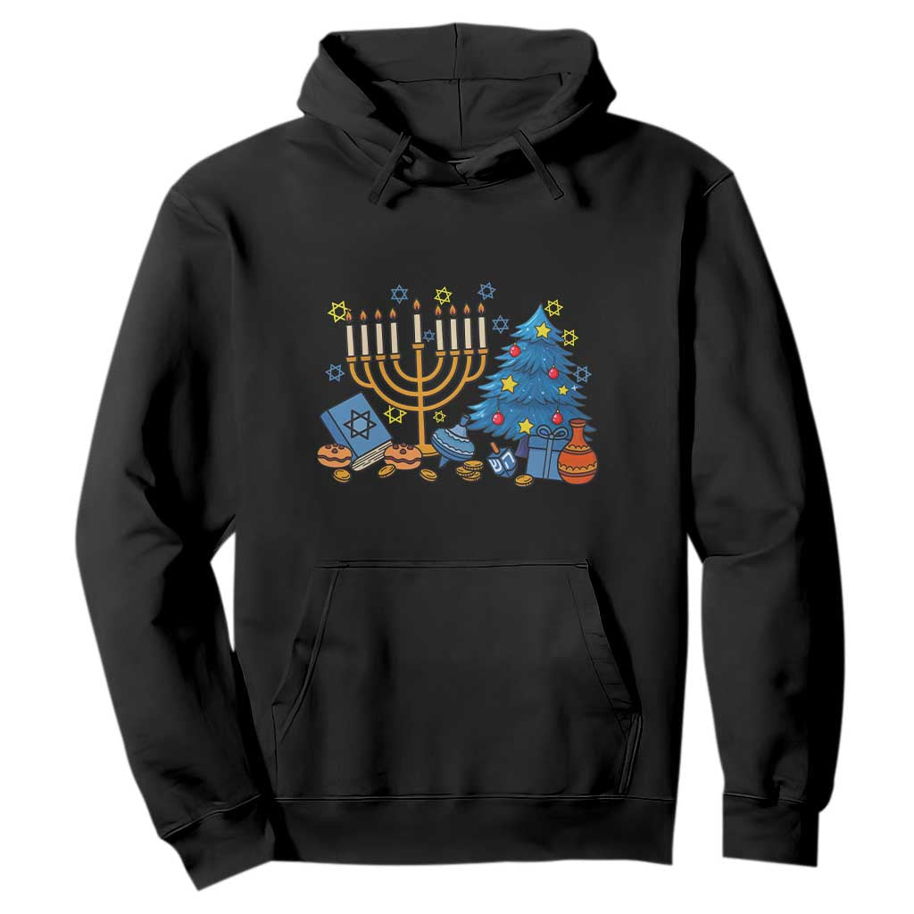 Interfaith Christmas Hanukkah Hoodie Celebration Festival Of Lights Gift TS12 Black Print Your Wear