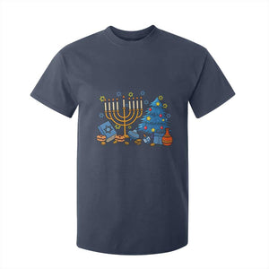 Interfaith Christmas Hanukkah T Shirt For Kid Celebration Festival Of Lights Gift TS12 Navy Print Your Wear