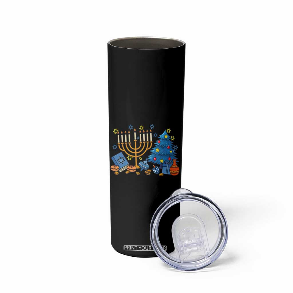 Interfaith Christmas Hanukkah Skinny Tumbler Celebration Festival Of Lights Gift TS12 Print Your Wear