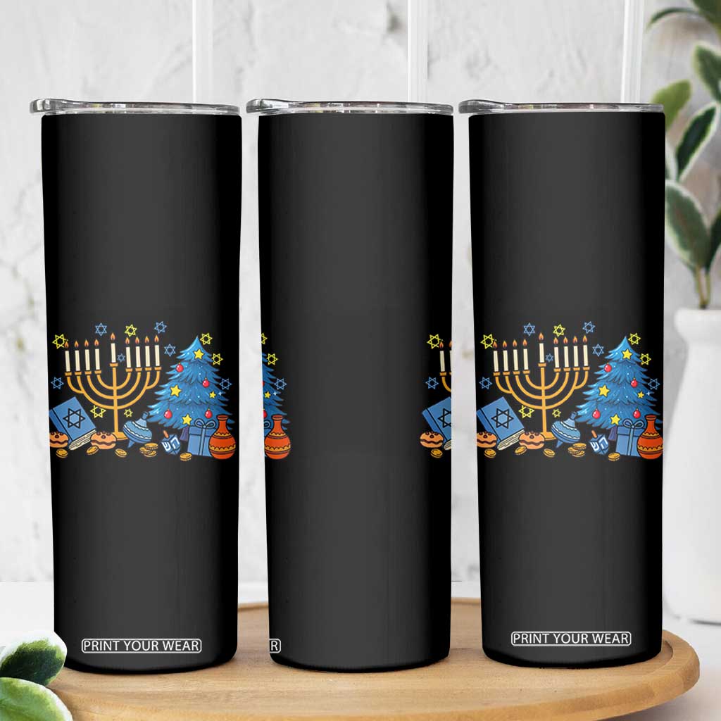 Interfaith Christmas Hanukkah Skinny Tumbler Celebration Festival Of Lights Gift TS12 Print Your Wear