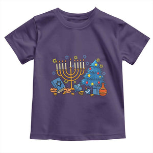 Interfaith Christmas Hanukkah Toddler T Shirt Celebration Festival Of Lights Gift TS12 Purple Print Your Wear