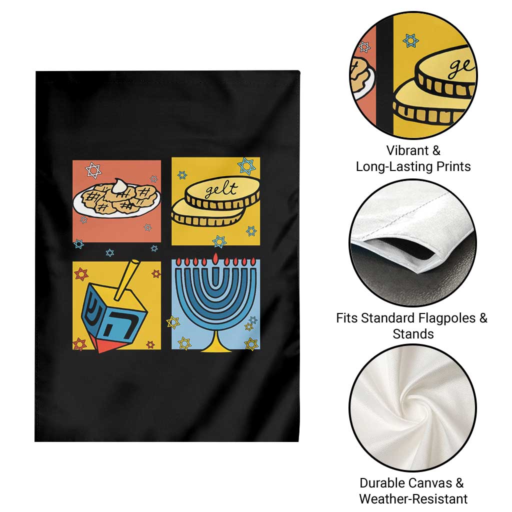 Hanukkah Garden Flag Festival Of Lights Dreidel Menorah Candle Star Gift TS12 Print Your Wear