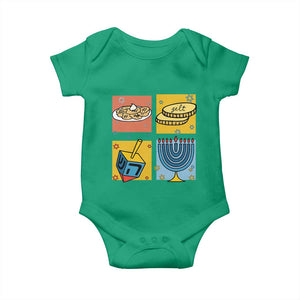 Hanukkah Baby Onesie Festival Of Lights Dreidel Menorah Candle Star Gift TS12 Irish Green Print Your Wear