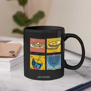 Hanukkah Coffee Mug Festival Of Lights Dreidel Menorah Candle Star Gift TS12 Print Your Wear