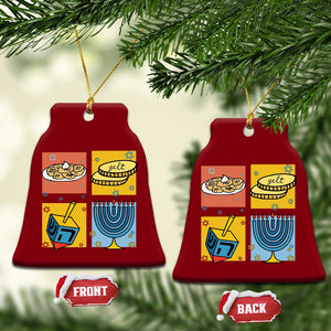 Hanukkah Ceramic Ornament Festival Of Lights Dreidel Menorah Candle Star Gift TS12 Print Your Wear