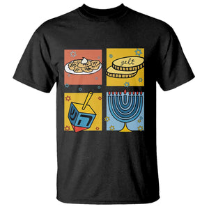 Hanukkah T Shirt Festival Of Lights Dreidel Menorah Candle Star Gift TS12 Black Print Your Wear