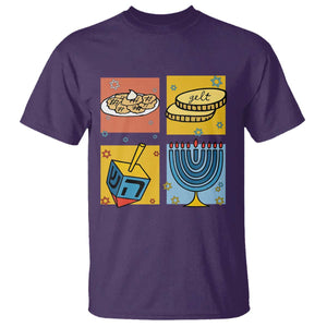 Hanukkah T Shirt Festival Of Lights Dreidel Menorah Candle Star Gift TS12 Purple Print Your Wear