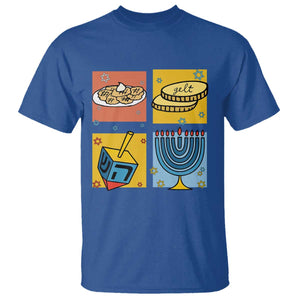 Hanukkah T Shirt Festival Of Lights Dreidel Menorah Candle Star Gift TS12 Royal Blue Print Your Wear