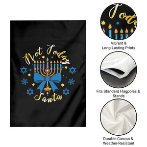 Coquette Hanukkah Menorah Bow Garden Flag Not Today Santa Jewish Holiday Gift TS12 Print Your Wear