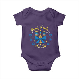 Coquette Hanukkah Menorah Bow Baby Onesie Not Today Santa Jewish Holiday Gift TS12 Purple Print Your Wear