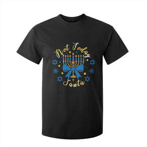 Coquette Hanukkah Menorah Bow T Shirt For Kid Not Today Santa Jewish Holiday Gift TS12 Black Print Your Wear