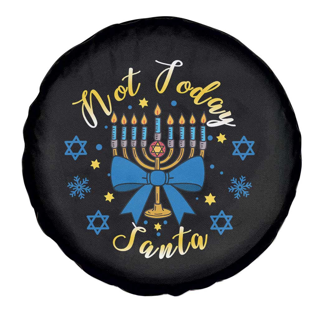 Coquette Hanukkah Menorah Bow Spare Tire Cover Not Today Santa Jewish Holiday Gift TS12 Print Your Wear