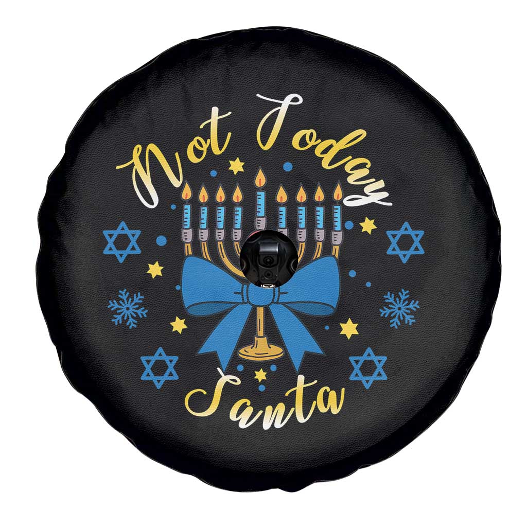 Coquette Hanukkah Menorah Bow Spare Tire Cover Not Today Santa Jewish Holiday Gift TS12 Print Your Wear