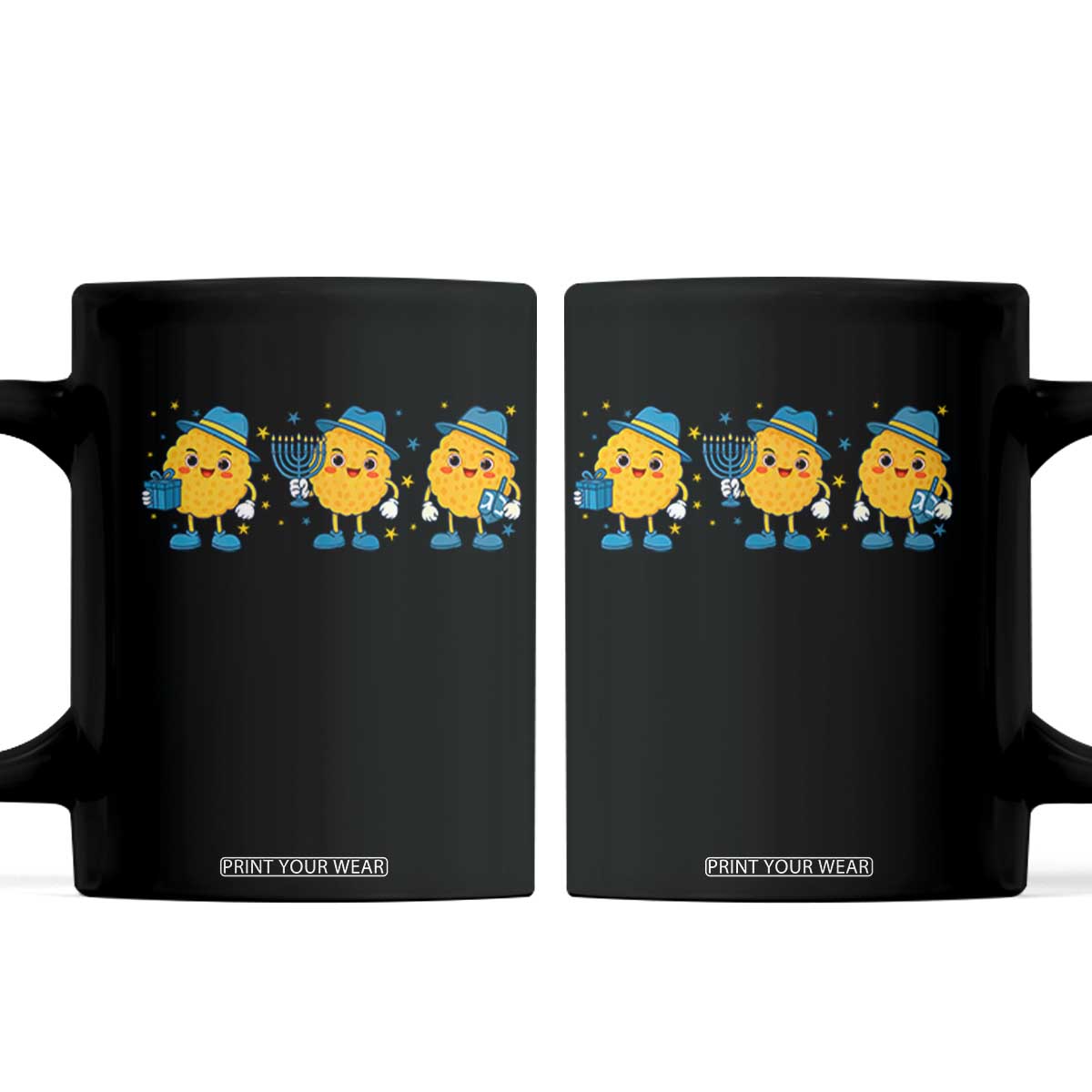 Latke For The Holidays Coffee Mug Hanukkah Jewish Christmas Gift TS12 Black Print Your Wear
