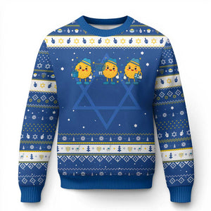 Latke For The Holidays Hanukkah Ugly Sweater Chanukkah Jewish Christmas Gift TS12 Blue White Print Your Wear