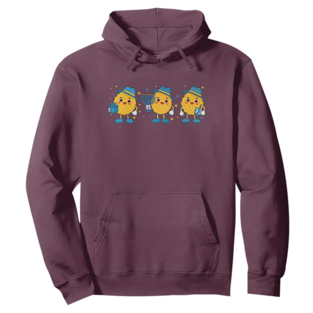Latke For The Holidays Hoodie Hanukkah Jewish Christmas Gift TS12 Maroon Print Your Wear