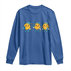 Latke For The Holidays Long Sleeve Shirt Hanukkah Jewish Christmas Gift TS12 Royal Blue Print Your Wear