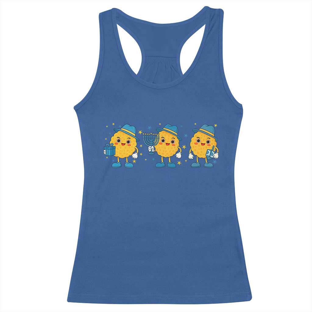 Latke For The Holidays Racerback Tank Top Hanukkah Jewish Christmas Gift TS12 Royal Blue Print Your Wear