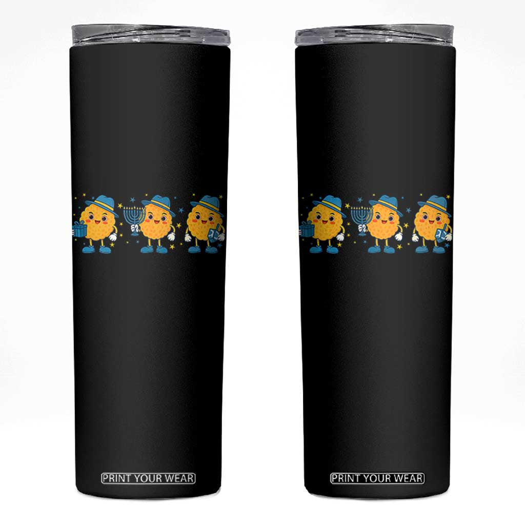 Latke For The Holidays Skinny Tumbler Hanukkah Jewish Christmas Gift TS12 Black Print Your Wear
