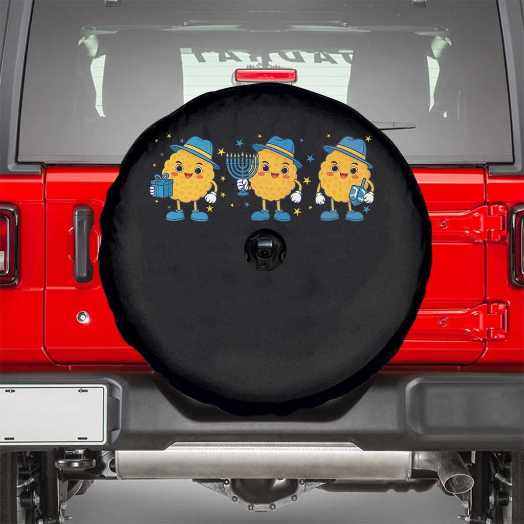 Latke For The Holidays Spare Tire Cover Hanukkah Jewish Christmas Gift TS12 Black Print Your Wear