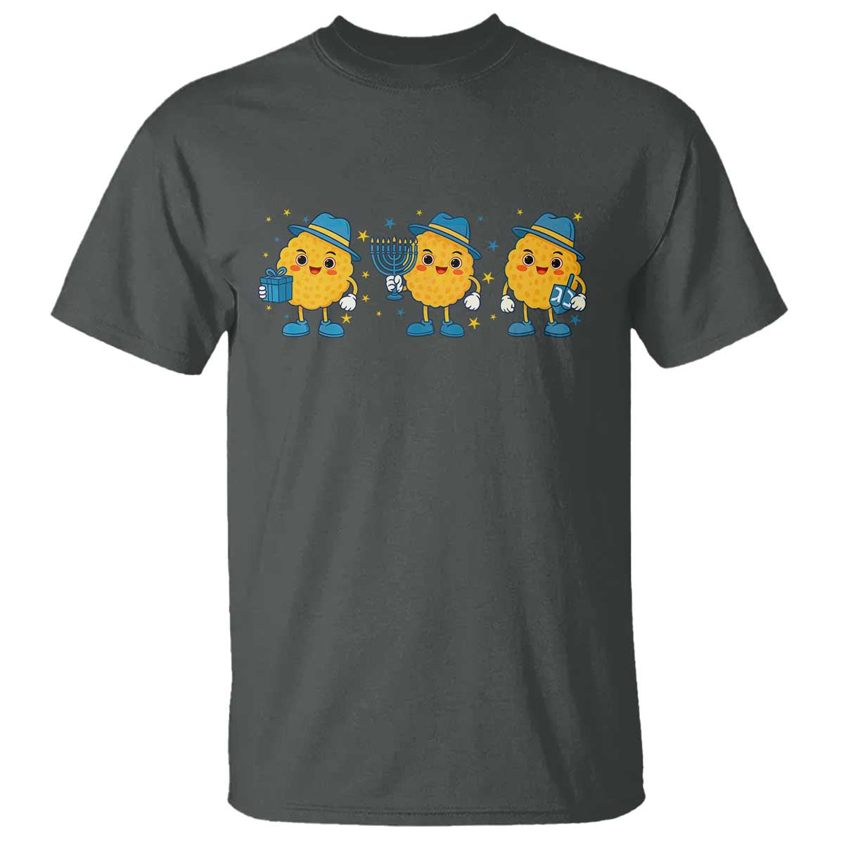 Latke For The Holidays T Shirt Hanukkah Jewish Christmas Gift TS12 Dark Heather Print Your Wear