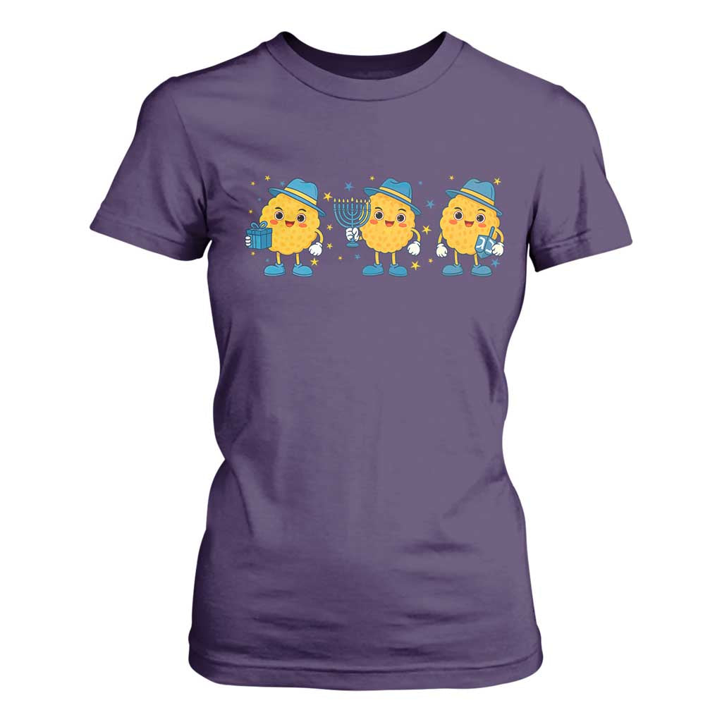 Latke For The Holidays T Shirt For Women Hanukkah Jewish Christmas Gift TS12 Purple Print Your Wear