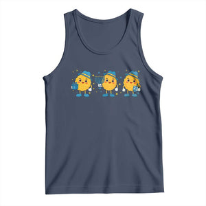 Latke For The Holidays Tank Top Hanukkah Jewish Christmas Gift TS12 Navy Print Your Wear