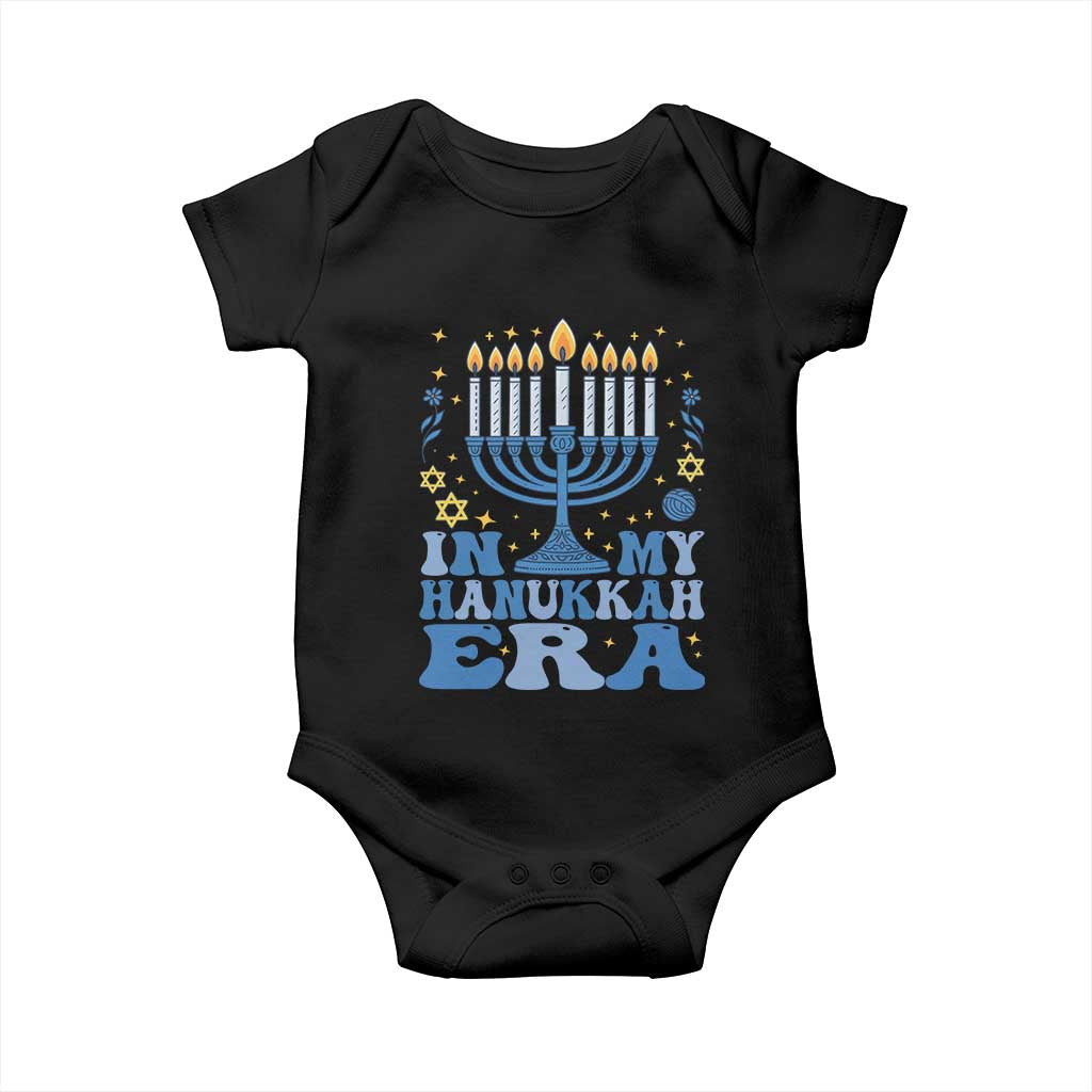 In My Hanukkah Era Baby Onesie Festival Of Lights Gift TS12 Black Print Your Wear