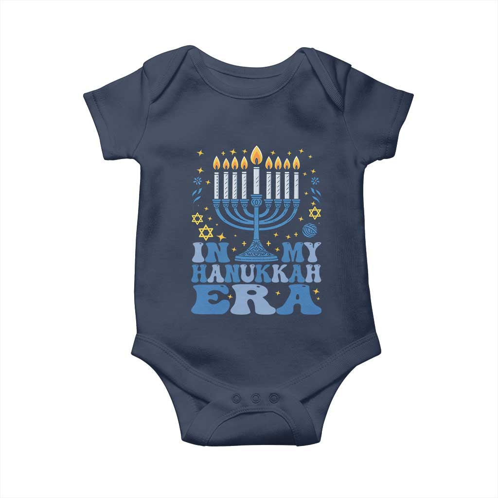 In My Hanukkah Era Baby Onesie Festival Of Lights Gift TS12 Navy Print Your Wear