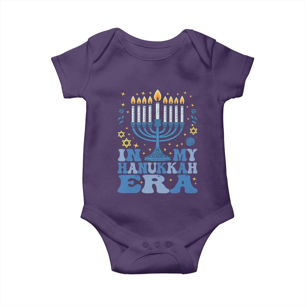 In My Hanukkah Era Baby Onesie Festival Of Lights Gift TS12 Purple Print Your Wear