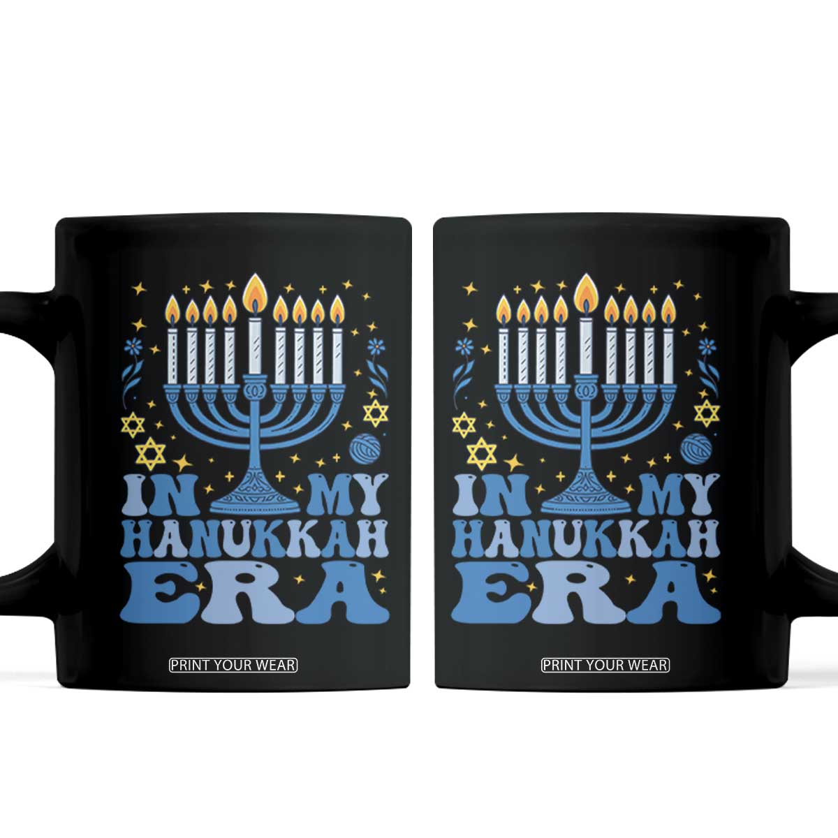 In My Hanukkah Era Coffee Mug Festival Of Lights Gift TS12 Black Print Your Wear